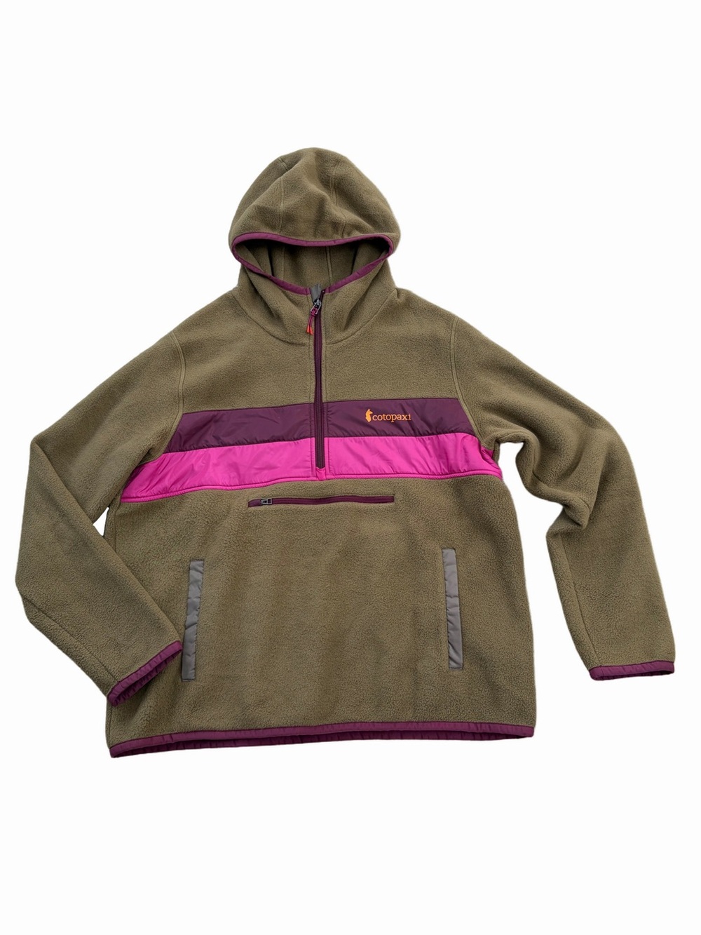 Cotopaxi Women’s Size XL Extra Large Teca Fleece Hooded Half-Zip Hooded Jacket